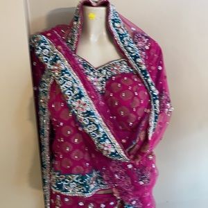 All crystallized lehenga